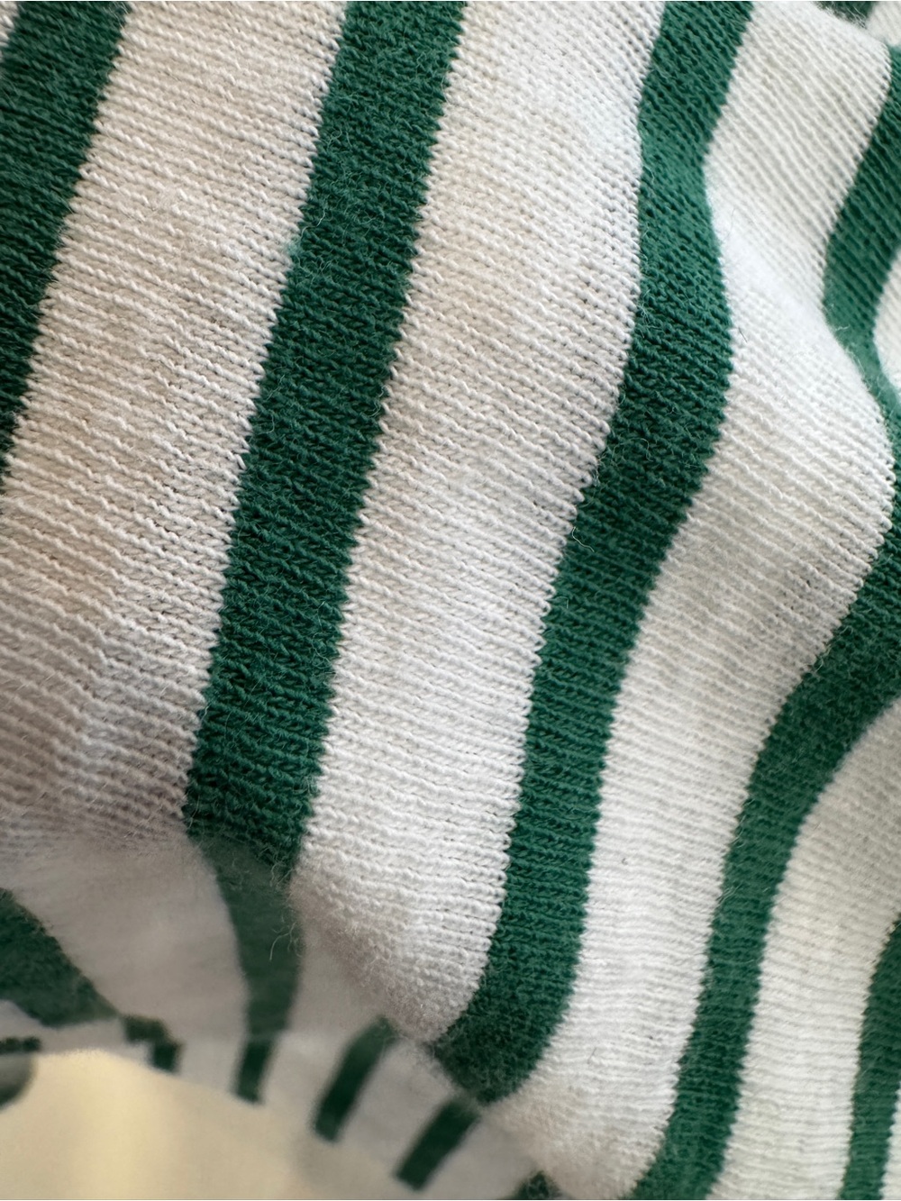 Frank & Eileen PATTY Short-Sleeve Popover Henley green and white striped - Picture 8 of 8